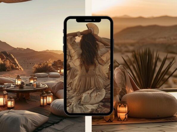 desert dusk stock photos 3
