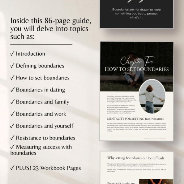 Healthy Boundaries eBook Workbook 4